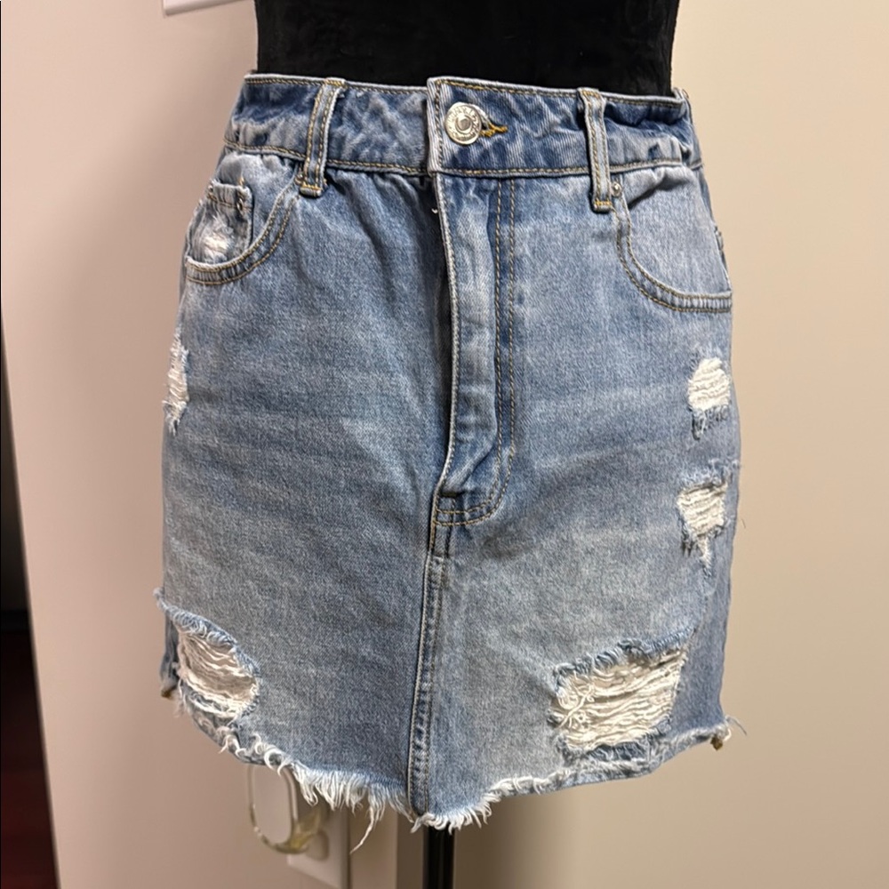 Forever 21 Blue Pencil Mini Skirt for Night Out